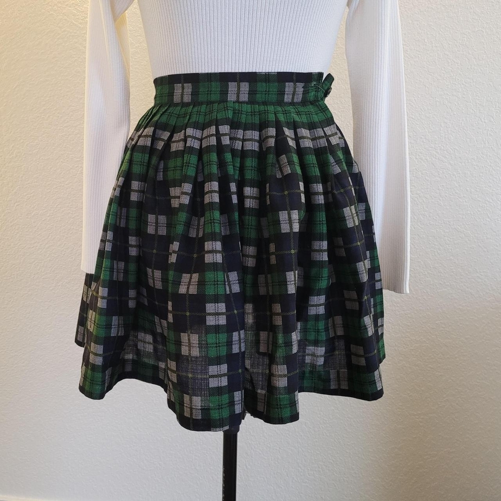 True Vintage Plaid Flare Skirt - Picture 4 of 10